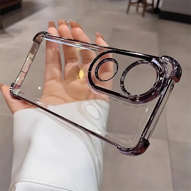 Transparent Silicone Shockproof Bumper Phone Case with Camera Protection