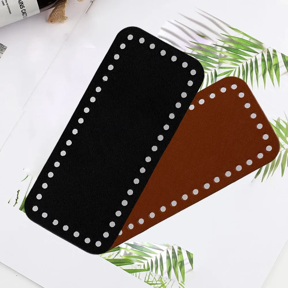 PU Leather Handmade Bag Base Crochet Bottom Plate