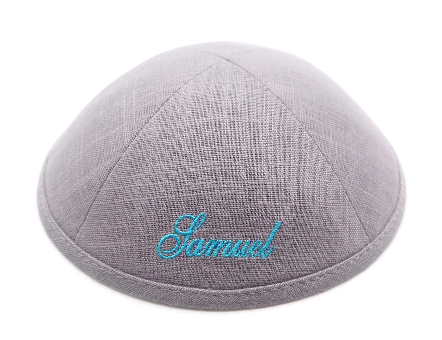 DARK GREY LINEN KIPPOT, LINEN KIPOT, KIPPA, WEDDING KIPPAH, KIPAkippot