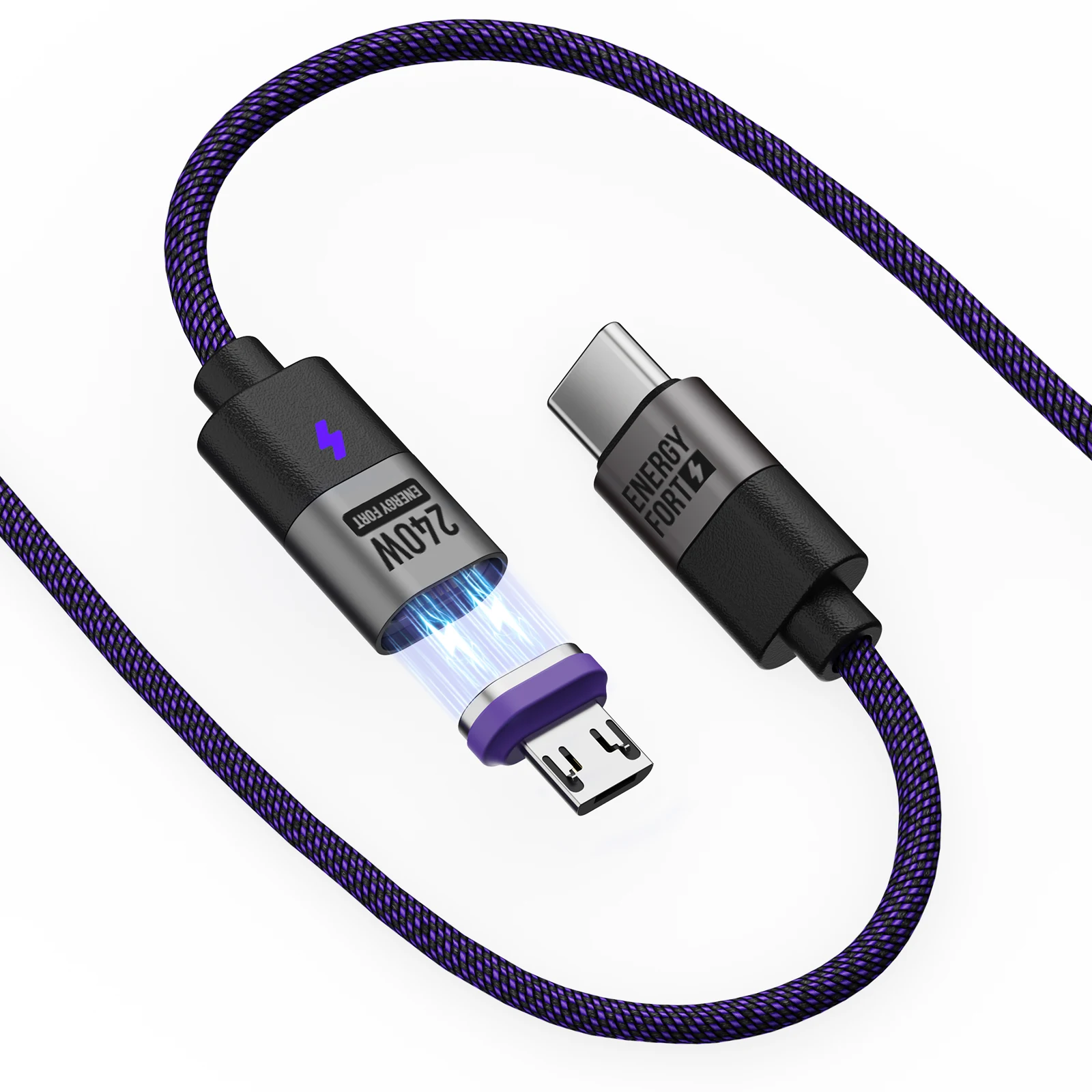 100W Magnetic Fast Charging Type-C Cable with Supercharging Capability