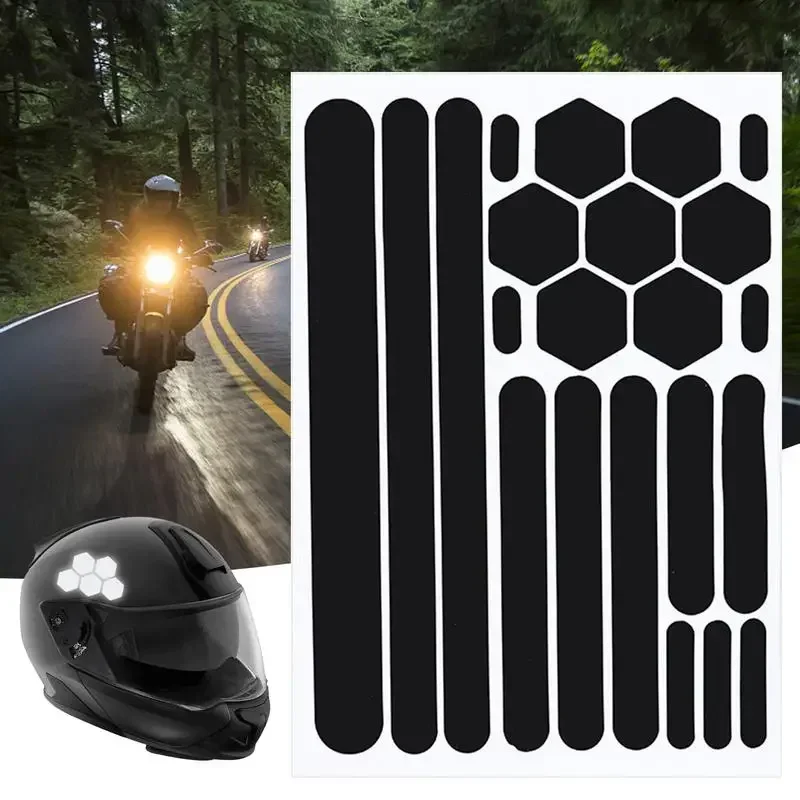 Reflective Stickers Reflective Stickers For Helmets Invisible Helmets Stickers Simple And Effective Reflective Tape For Bikes Motorcycles