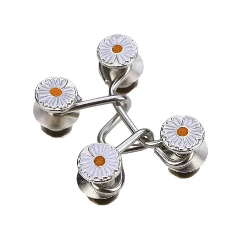 

Adjustable Button Seamless Metal Jeans Buckle Retro Seamless Detachable Waist Adjustment Buckle Universal Button