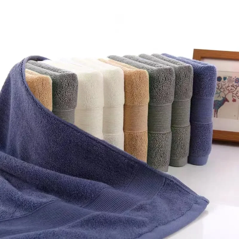 

100% Cotton Beach Hotel Shower Towels 35x75cm High Quality and Soft Bathroom Accessories For Home Microfiber Towel