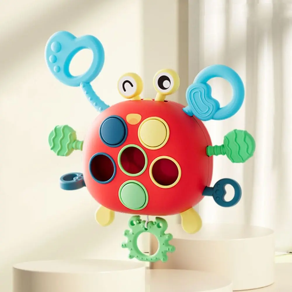 

Silicone Baby Finger Push Pull Sensory Toy Learning Toy Montessori Pull Toy String Sensory Toys Teething Finger Grasp Training