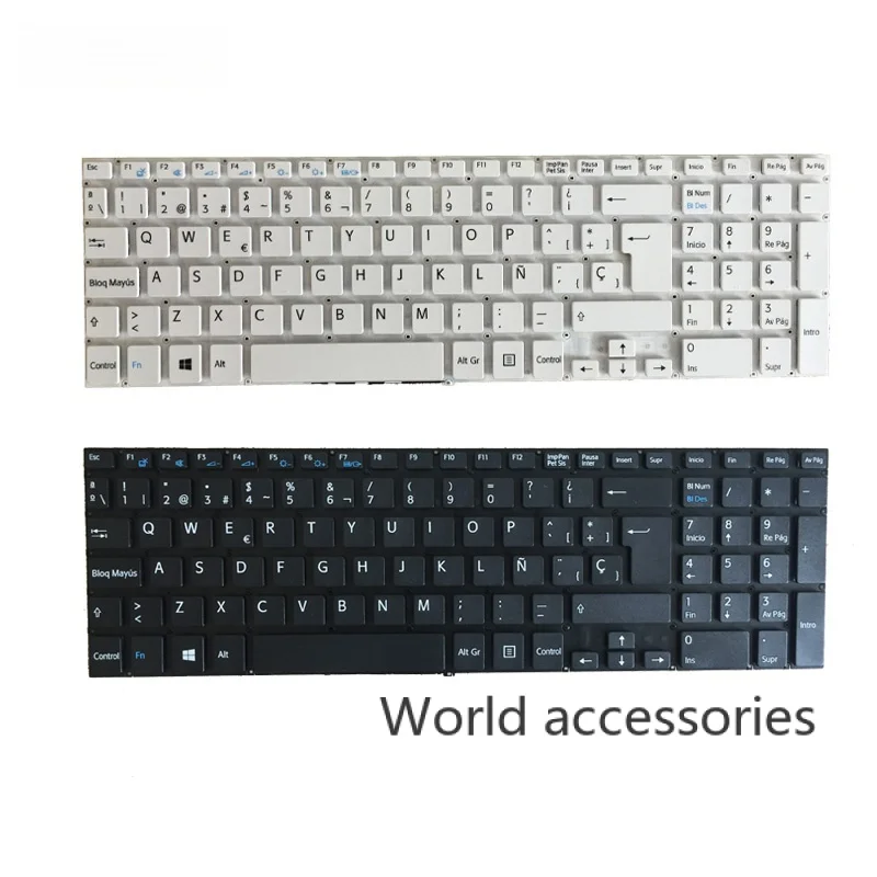 Tastiera Per Laptop Spagnola/Sp Per Sony Vaio Fit 15 Svf15 Svf151 Svf152 Svf153 Svf154 Svf15E Muslimate