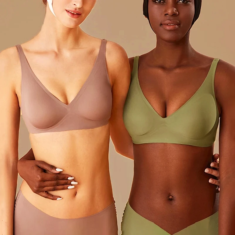 Sexy Bras For Women Seamless Women's Bra No Wire Push Up Brassiere Underwear Breathable Soft Thin Female Intimates  Lingerie