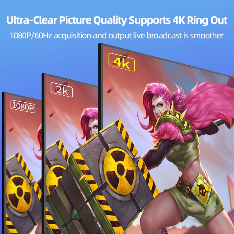 Video Capture Card 4K Live Streaming USB 3.0