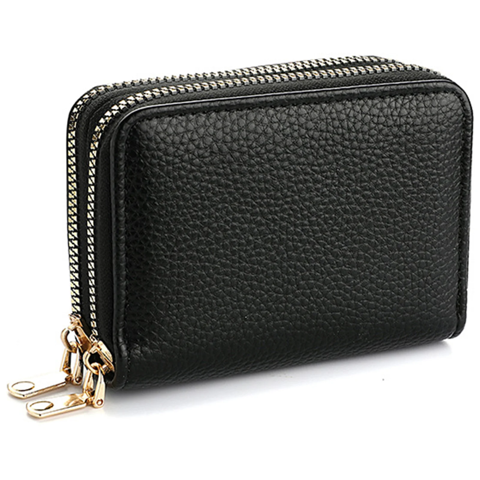 

Women Solid Color PU Leather Solid Color Short Card Holder Gift for Day Christmas