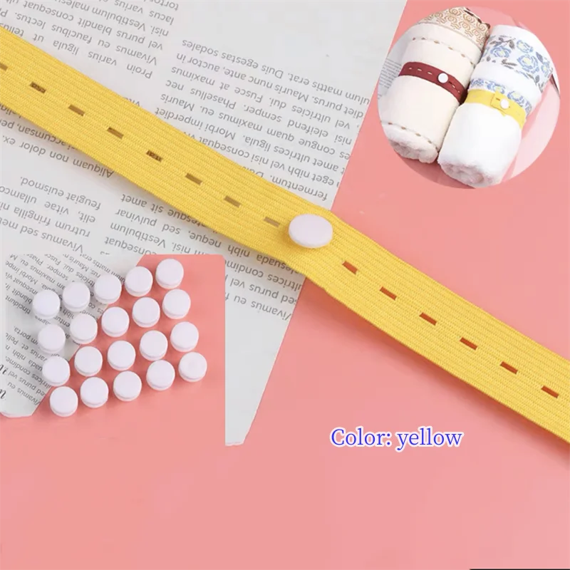혼합 색상 탄성 케이블 타이 DIY 의류/타월/시트 접이식 고정 단추 구멍 탄성 밴드 보관 용품, 1000 개, 도매