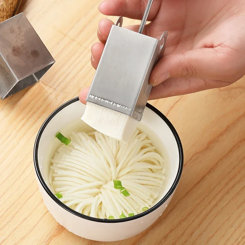 Kitchen Plate Ornament 304 Stainless Steel Chrysanthemum Tofu Knife Mold Wensi Tofu Slicer Hotel Creative Cauliflower Artifact