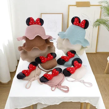 Hand-Knitted Kids Bucket Hat & Bag Set 1