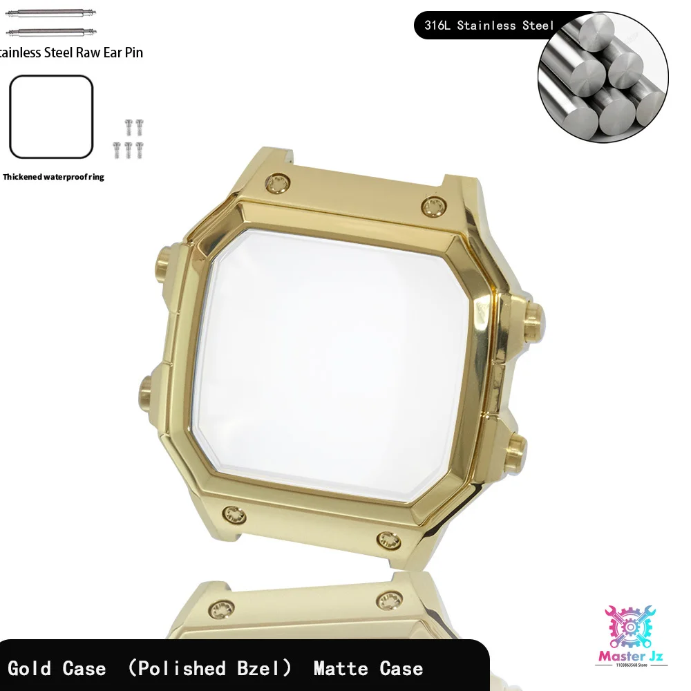 Breathable Sport Nylon Strap with Stainless Steel Waterproof Ring for Square Watch - 18mm Quick Release