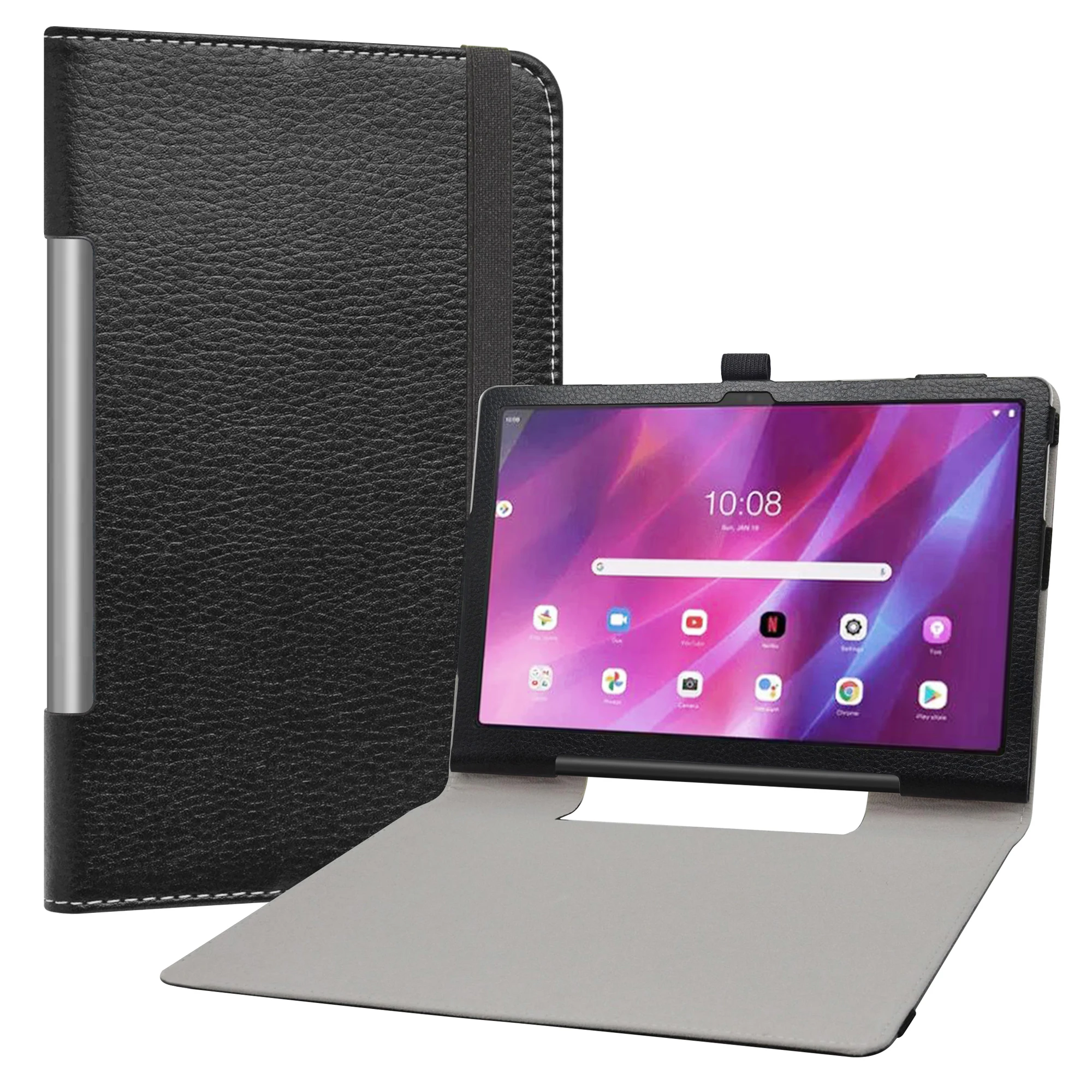 Casing Tablet untuk Lenovo Yoga Tab 11 (YT J706F) Penutup Kulit PU