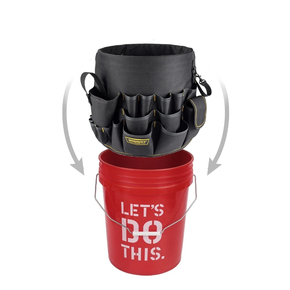 5 Gallon Bucket Organizer Bucket Tool Bag With 42 Storage Pockets Fits to  3.5-5 Gallon Bucket (Tools&Bucket Excluded) - AliExpress