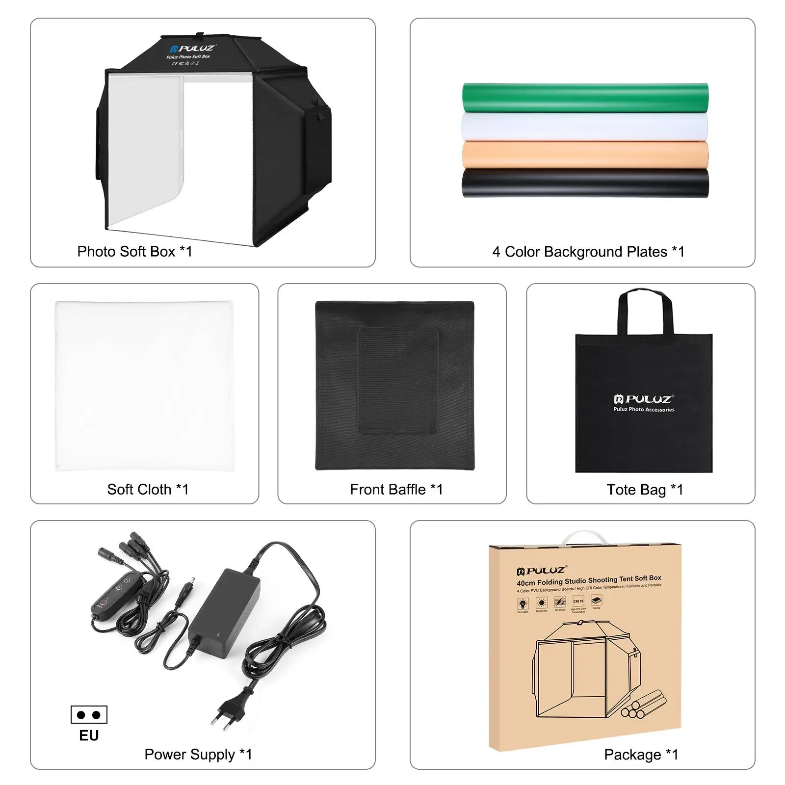 42×42×32cm長方形撮影ボックス、PULUZ 写真スタジオテントキット プ Amazon | 長方形撮影ボックス、PULUZ 60 x 40 x 50cm写真