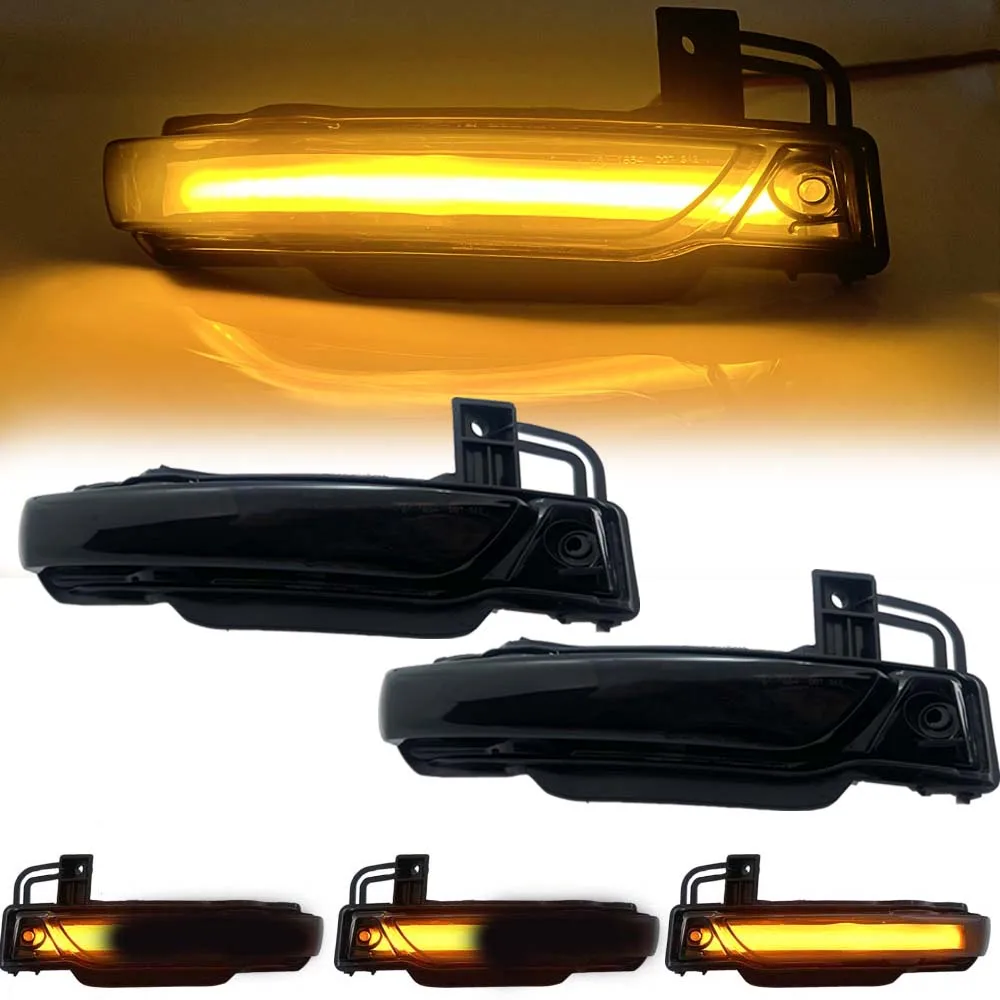 

2 шт. для Jeep Grand Cherokee WK2 2011-2018 2019 2020 Автомобильный светодиодный динамический сигнал поворота светильник для зеркала заднего вида лампа указателя поворота