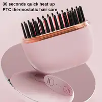 Peigne à lisser les cheveux Portable, charge sans fil, outil de coiffure, aucun dommage, peigne de coiffure, outil de coiffure 1