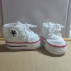 Purely Hand-Woven Baby Shoes, Lace-Up Sneakers, Baby Gift Shoes, Woolen Soft-Soled Shoes 2