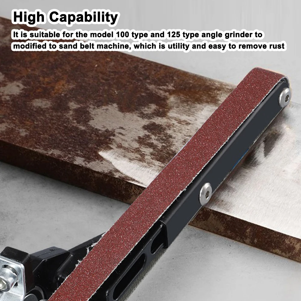 Angle Grinder Modified Sand Belt Machine Multipurpose Utility Modification Tool for Model 100 125 Angle Grinder Woodworking Tool 4