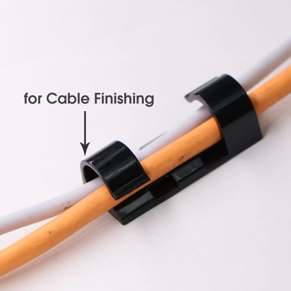 Self-adhesive Cable Clamping Organizer Drop Wire Holder for Home Desk Line Manager Fixed Clip Net Cable Collator Winder 16/20PCS