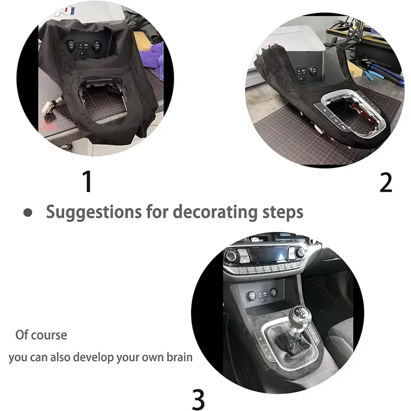 Self Adhesive Leather Sticker Roof Modification Interior Decoration