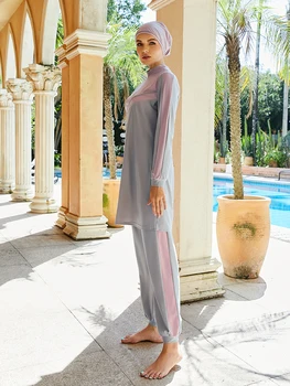 Burkini Muslim Swimwear 2023 Swimming Suit For Women Hijab Modest Swimsuit Islamic Clothing Sets Fashion