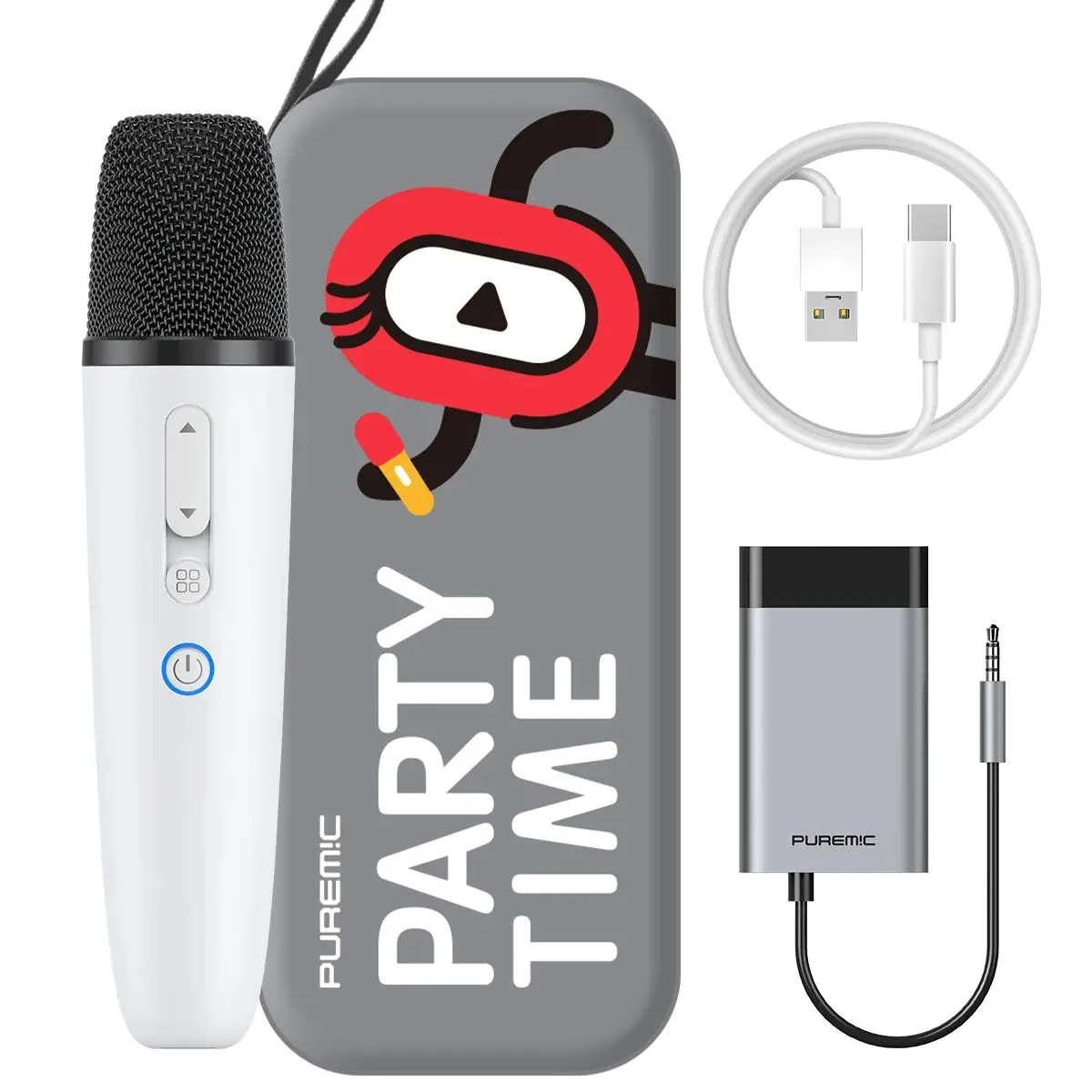 Беспроводная микрофонная система PUREMIC, автомобильный микрофон, для динамика, автомобиля с разъемом AUX, Xiaomi и планшетом HuaWei