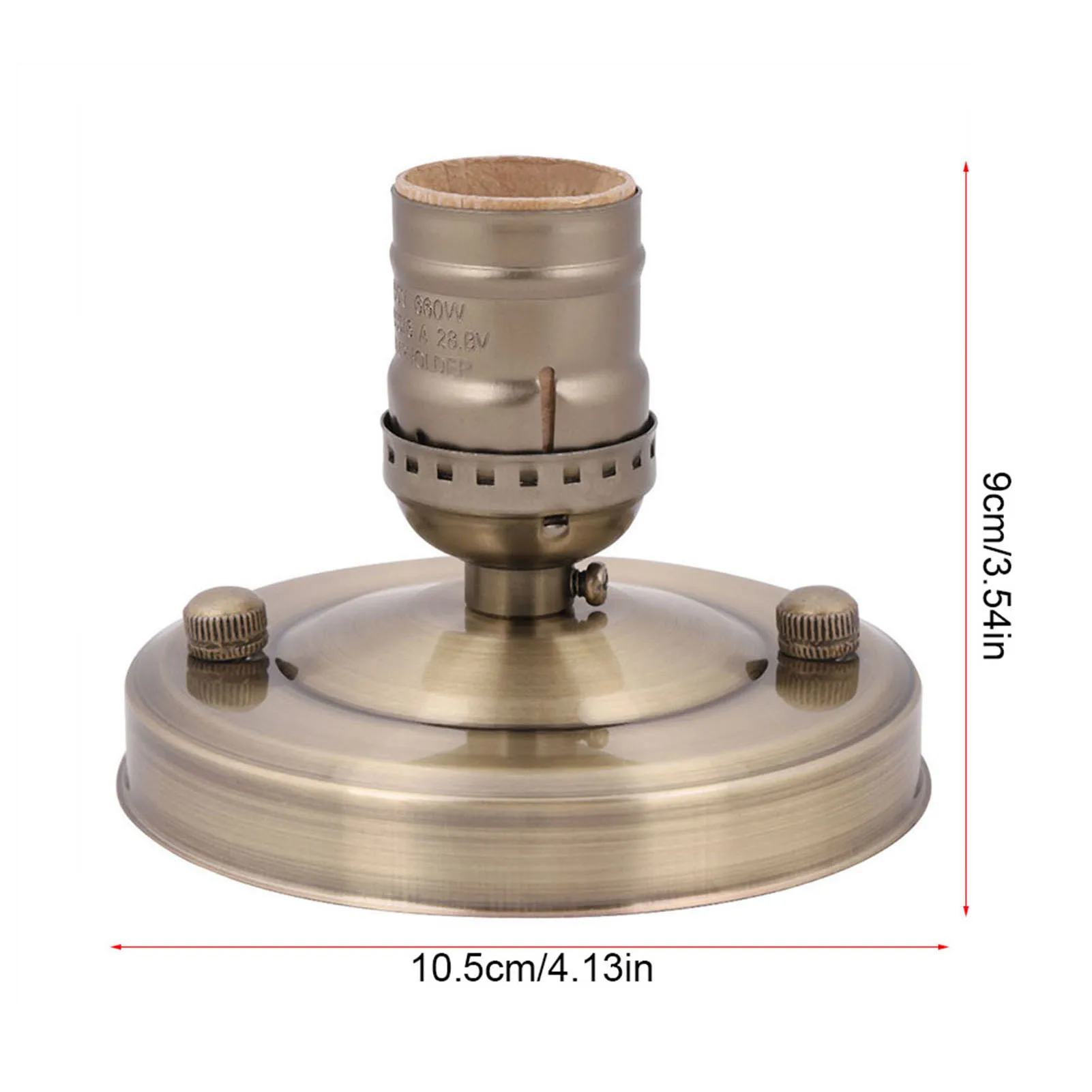 E26/E27 Vintage Industrial Ceiling/Wall Light Base Holder Pendant Bulb Lamp Screw Socket