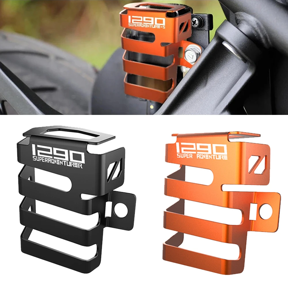 

For 890 1290 SUPER DUKE R S ADVENTURE ADV R/S 2021 2022 2023 Motorcycle 890DUKER Rear Brake Fluid Oil Reservoir Guard Cover