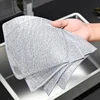 Wholesale Metal Steel Wire Rags Cloth Home Kitchen Pot Pan Dishwashing Double-sided Dishcloth Cleaning Cloths Towel Scrubber Rag 2