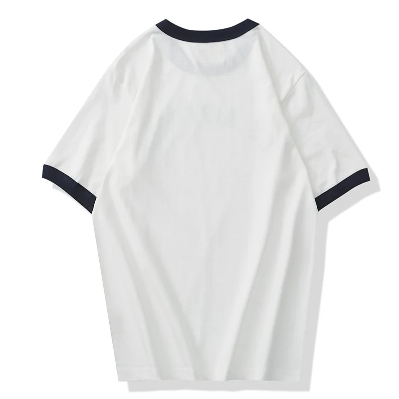 

Футболка мужская с коротким рукавом и круглым вырезом, уличная цветная тенниска в стиле пэчворк, повседневная майка в стиле милитари ВВС в американском стиле, лето