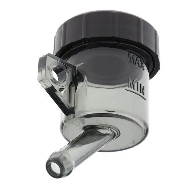 2X Plastic Motorcycle Brake Fluid Reservoir Black Expansion Tank