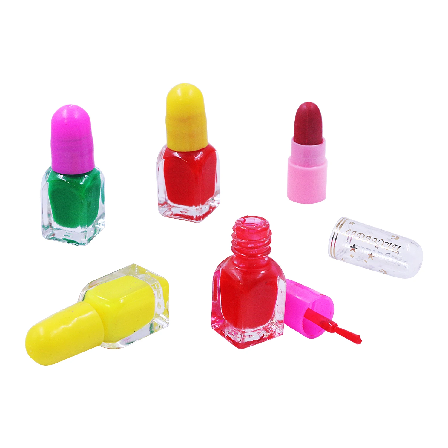 Makeup toy set girls and children make up and pass the family toy set simulation nail polish lipstick 4