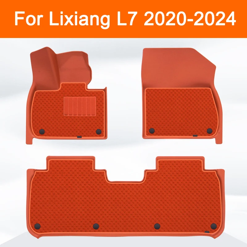 for Lixiang L7 2020 2021 2022 2023 2024 Car Floor Mats TPE Waterproof Non-slip Foot Pad Double deck Car Carpet Floor Liners