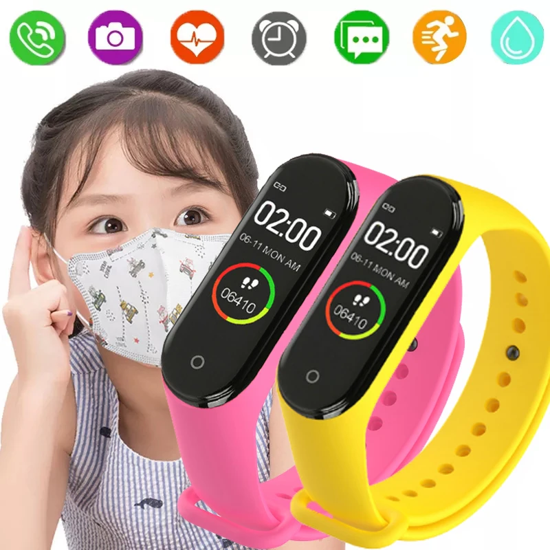 Kids Watches Custom Wallpaper Waterproof Smart Watch Women Digital Bluetooth Sport Wristwatch for Fitness Tracker Children Watch smart digital wristwatches waterproof men women kids watch bracelet step counting calorie counter running health sport tracker