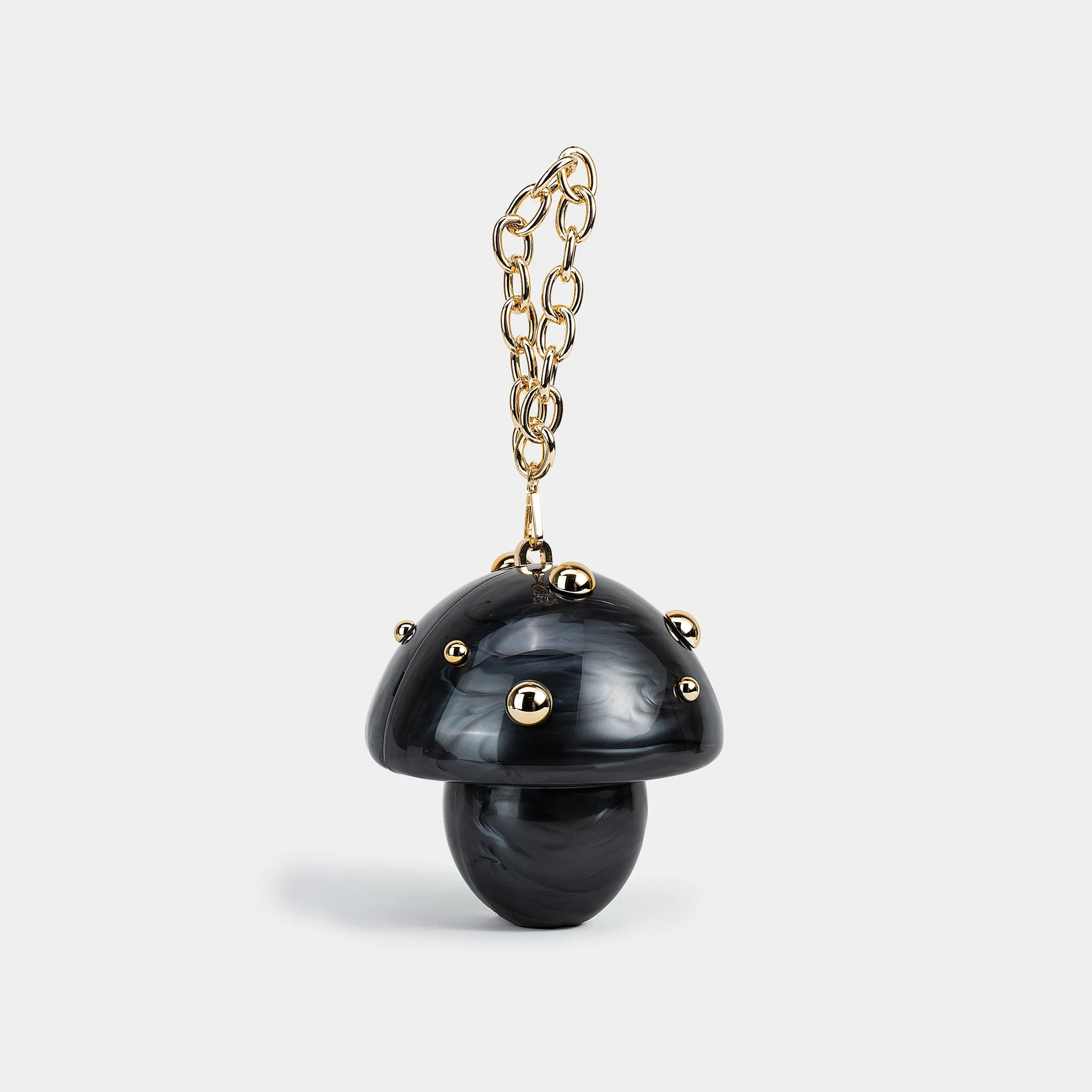 Women Acrylic mushroom Bag Cute Evening Clutch Bag For Wedding Party Small Gold Purses Designer Summer Beach Handbags