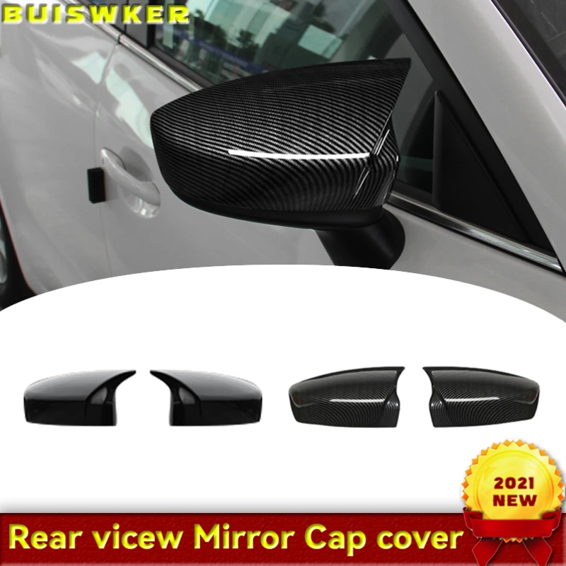 For Mazda 3 Axela Car Styling 1 Pair Rearview Mirror Cover Cap Mirror Housing Cover Rearview Cap