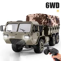 2.4G Remote Control Rc Car Heavy-duty Six Wheel Truck Model With WiFi Cameras & Lights Simulation Military Card Toy Gift ﻿ 1