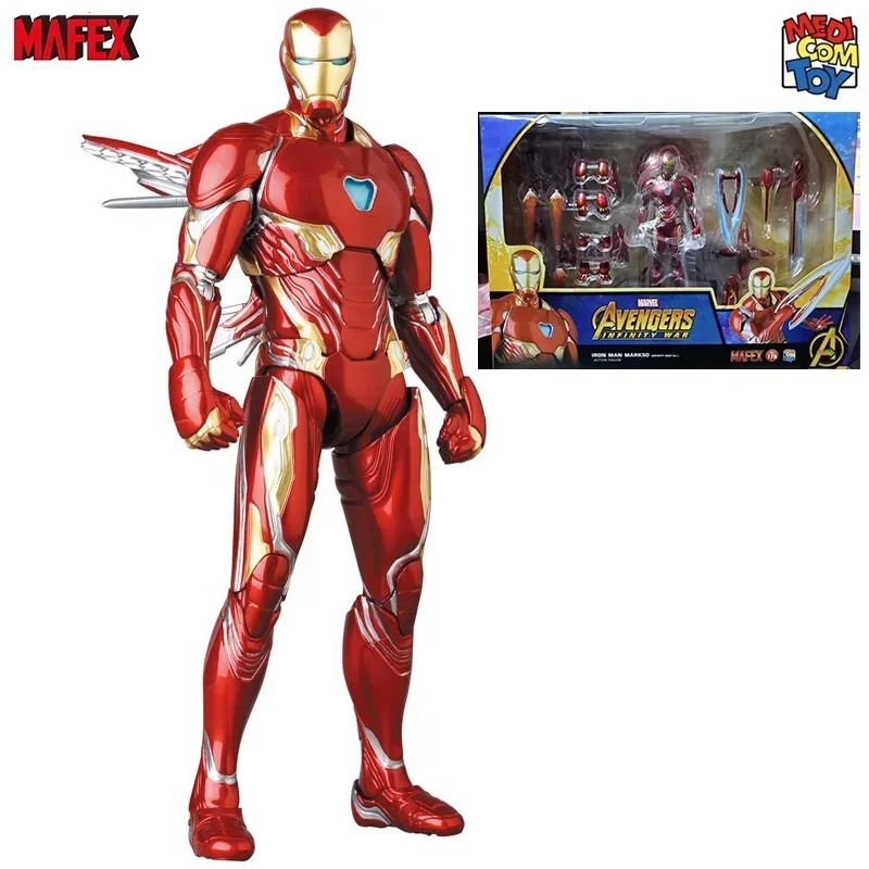 

Оригинальный MAFEX 178 "Железный человек MARK50" война бесконечности верный Мстители война бесконечности строительные фигурки аниме коллекционные модели игрушек