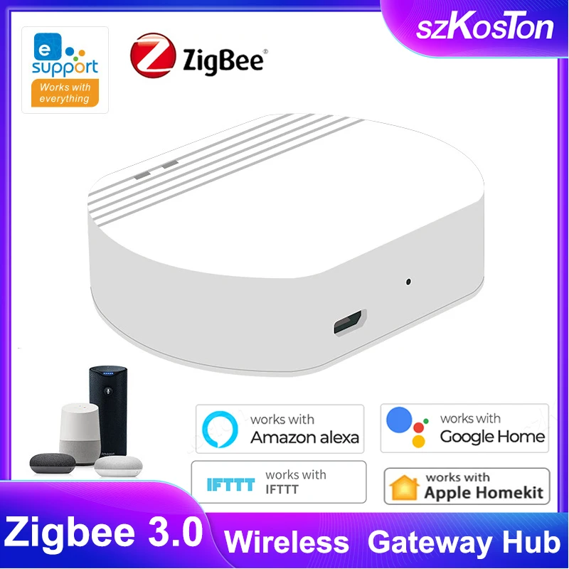 

Zigbee 3,0 шлюз HUB eWeLink App беспроводной умный дом мост дистанционное управление брикет работает с Alexa Google Homekit IFTTT