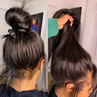 Perruque complète en dentelle 360 de 30 à 32 pouces, cheveux humains pré-épilés HD 13x6, densité 200%, perruques frontales droites en dentelle 13x4 pour femmes 2