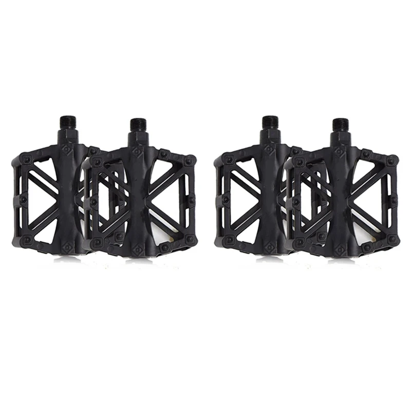 

2 Pairs Bike Pedal,Non-Slip MTB Mountain Bicycle Pedals With Anti-Skid Pins,Bearing Bicycle Pedals For BMX Cycle Bikes