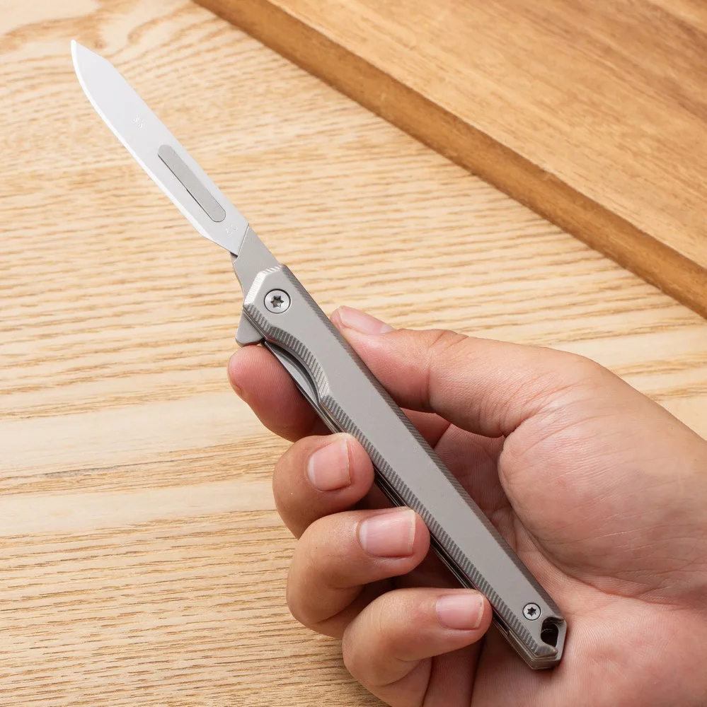 고경도 60 스테인리스 스틸 아트 나이프, 종이 절단용 칼, 열쇠고리, 펜던트, 개봉 및 포장 풀기, 익스프레스 나이프