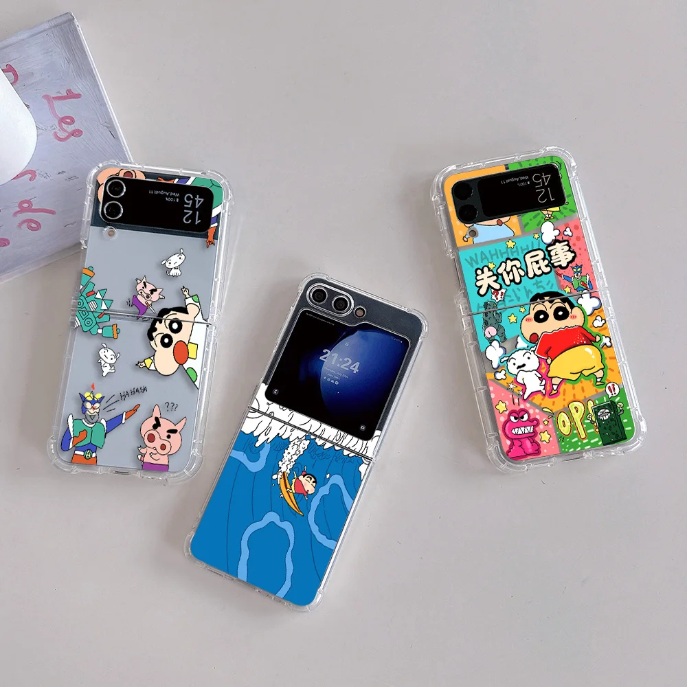 Cartoon Shin-chan Protective Phone Case - Soft TPU Anti-Fall Design