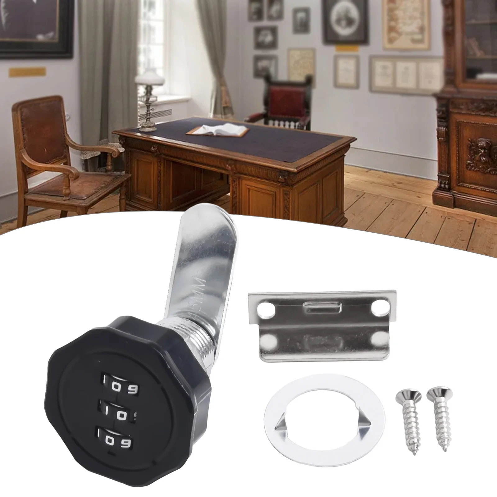 

3 Digital Code Combination Lock Cupboard Drawer Cabinet Mailbox Password Locker Furniture Anti-theft Security Zinc Alloy Lock