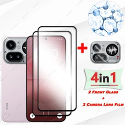 Protezione in Vetro Temperato con Cornice Nera e Protezione per Obiettivo della Fotocamera