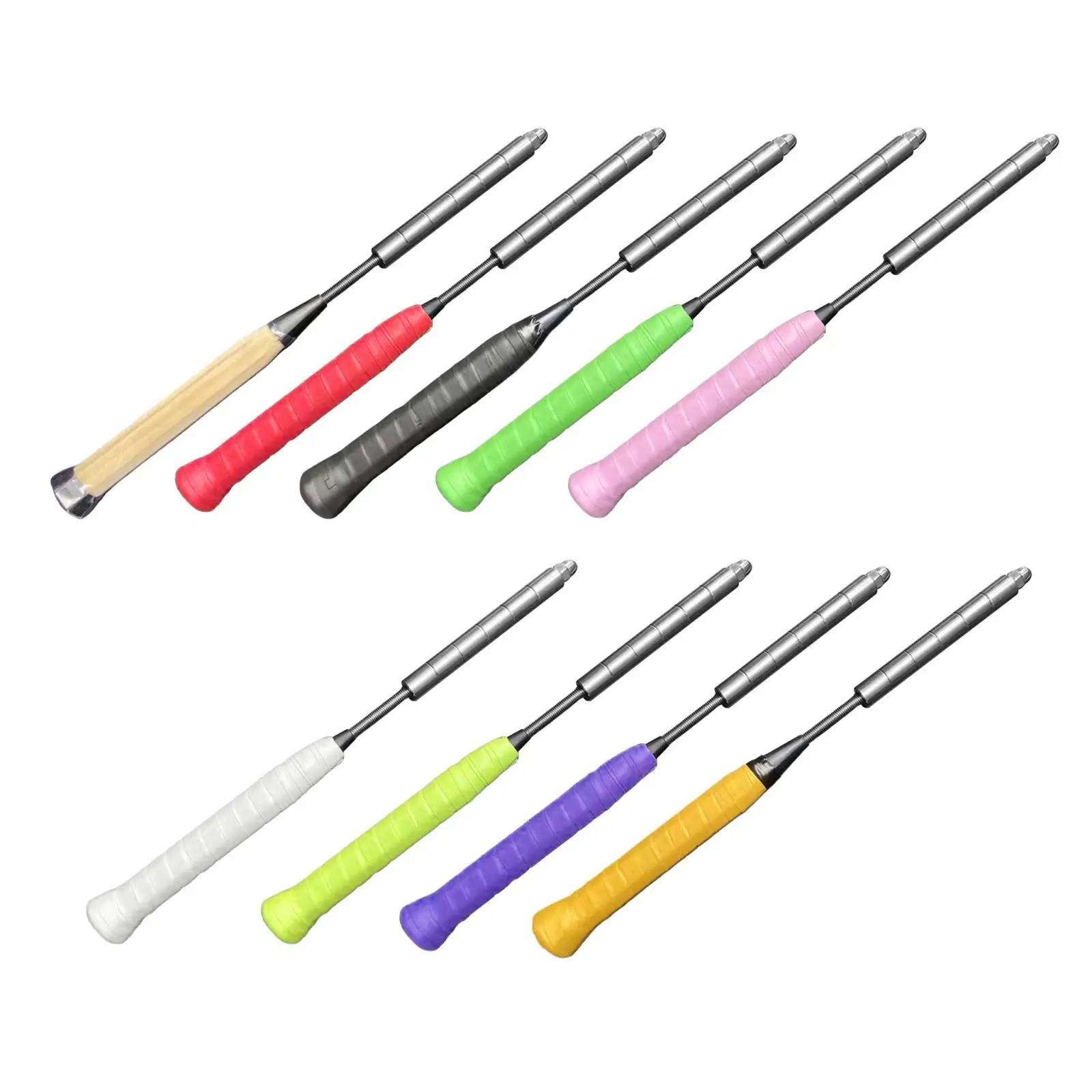 Badminton Racket Swing Trainer Wrist Force Trainer Rod Badminton Power Enhance Grip Power Point Beginners Swing