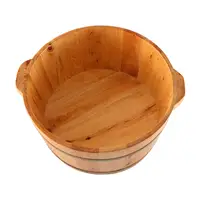 Baignoire de pieds baignoire de trempage de pieds seau de bain de pieds Portable en bois seau de bain de pieds pour la maison pied SPA salle de bain femmes hommes pieds de trempage 2