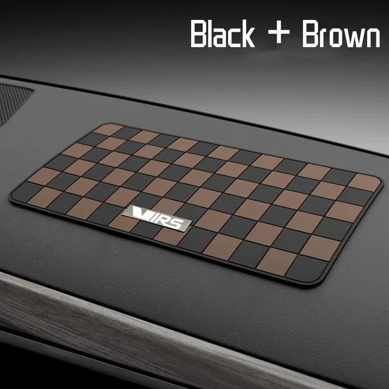 Car Anti-Slip Mat For Skoda VRS Octavia FABIA KAMIQ KAROQ KODIAQ RAPID SUPERB Anti Slide Dash Phone Car Pad Mat Accessories