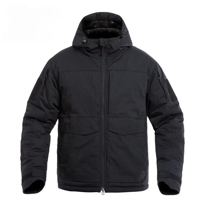 Winter Men Tactical Thicken Warm Jacket Windproof Waterproof Camouflage Loose Fleece Coats Outdoors Hooded Soft Shell Camo Suit 3